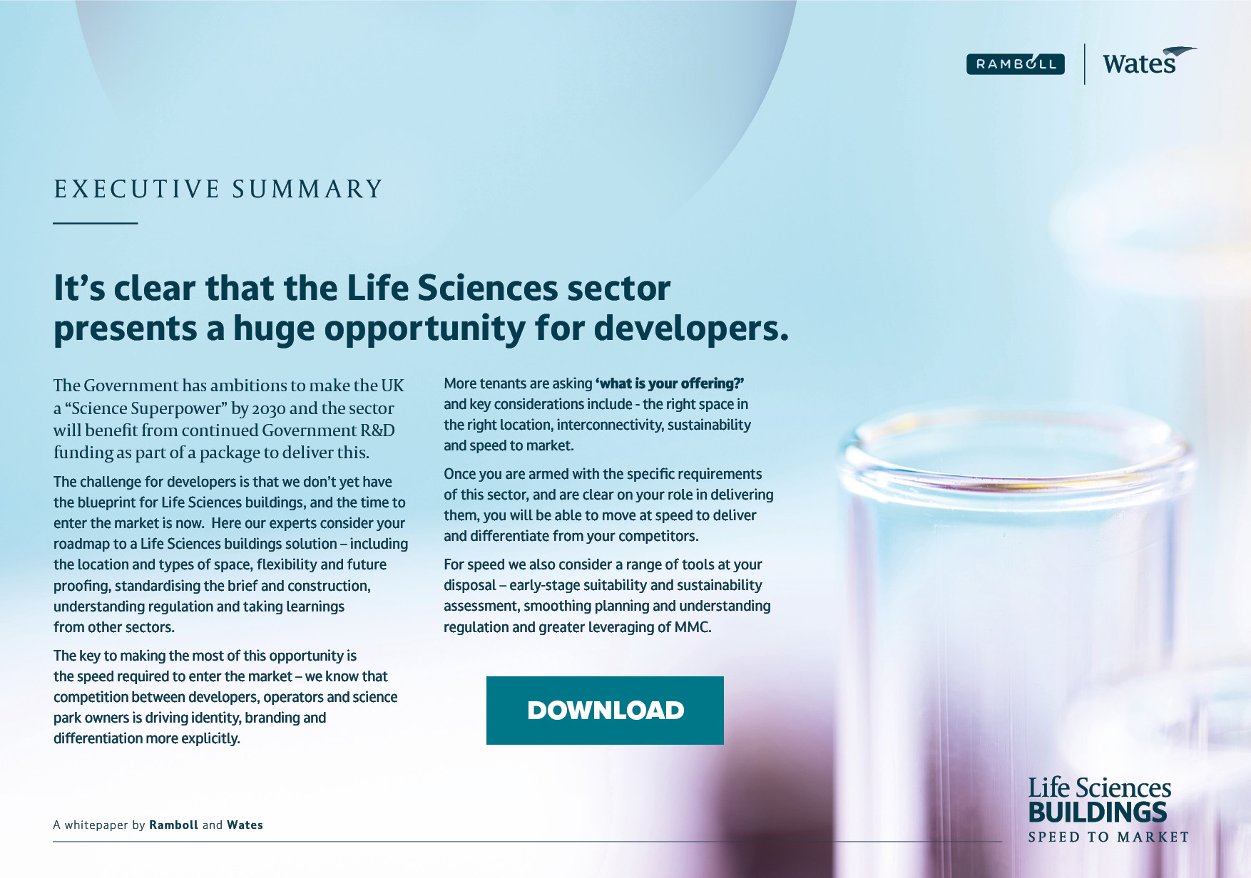 Speed to Market: life sciences buildings executive summary